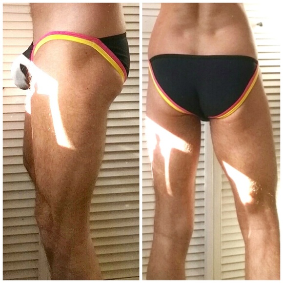 Black, Pink and Yellow Brief - Picture 3 of 3